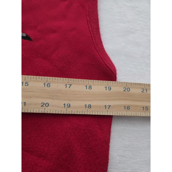 Vtg Winona Knits Wool Pullover Cozy Sweater Vest Size Large Loon Duck USA - Picture 8 of 12